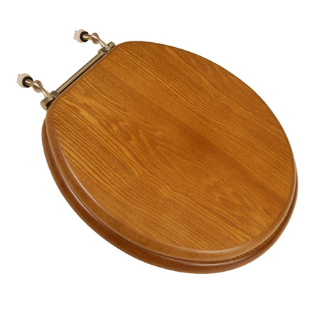 Comfort Seats C1B2R1-18BN Decorative Finish Round Toilet Seat Dark Oak Comfort Seats C1B2R1-18BN Decorative Finish Round Toilet Seat Dark Oak