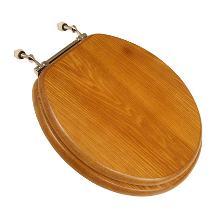 Comfort Seats C1B2R1-18CH Decorative Finish Round Toilet Seat Dark Oak Comfort Seats C1B2R1-18CH Decorative Finish Round Toilet Seat Dark Oak