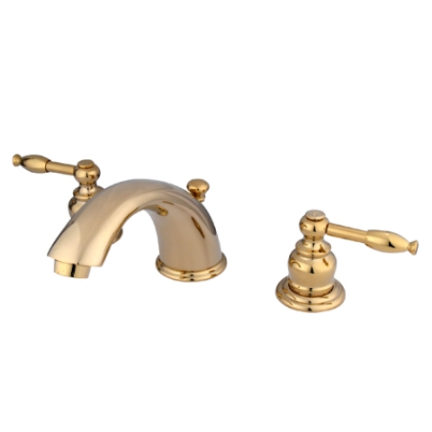 Kingston Brass KB962KL Magellan Mini Widespread Lavatory Faucet w/Pop-Up Brass Kingston Brass KB962KL Magellan Mini Widespread Lavatory Faucet w/Pop-Up Brass