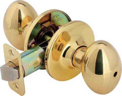 UPC 076335080192 product image for Legend 931120 Egg Style Door Knob Privacy Bed & Bath Lockset Polished Brass | upcitemdb.com