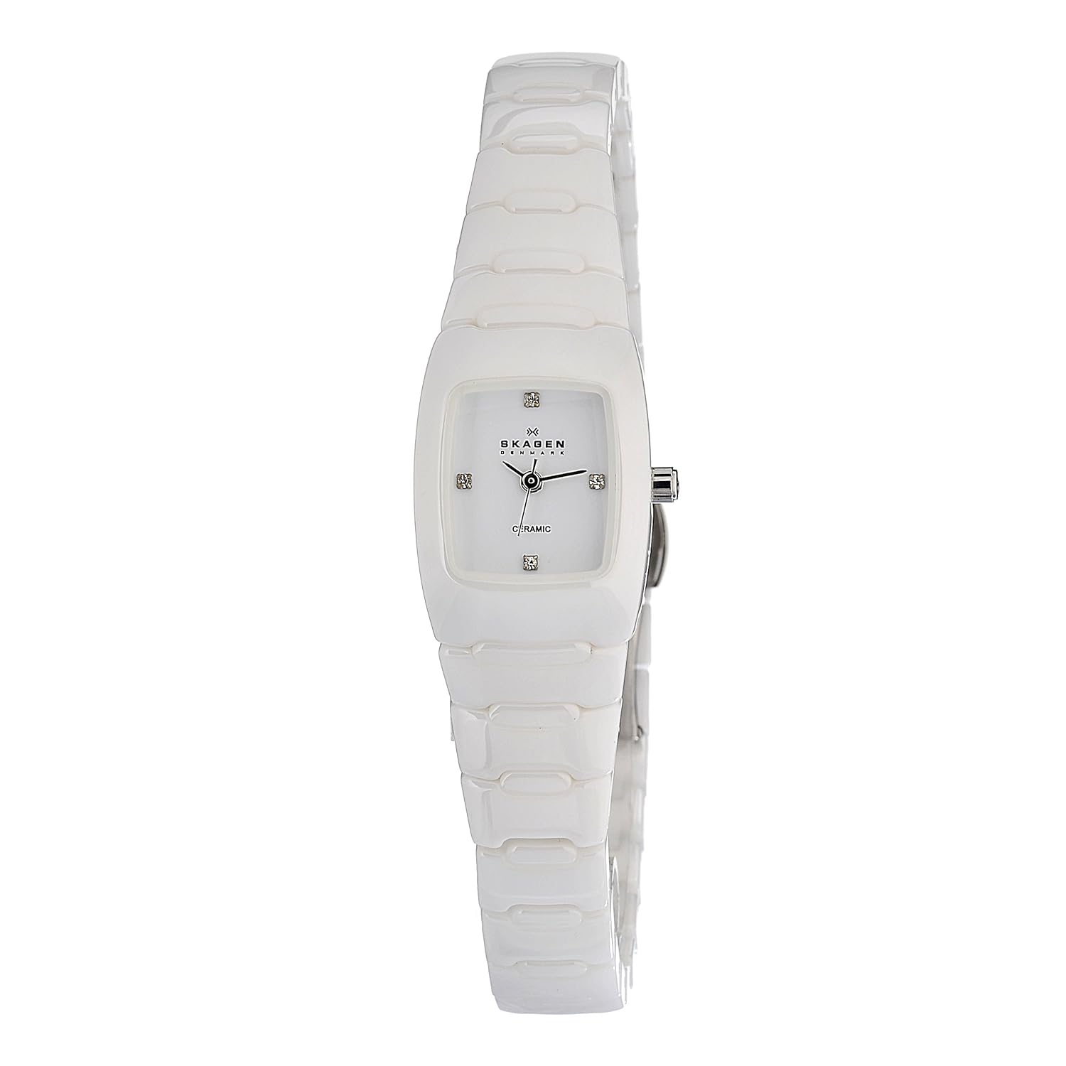 Skagen Denmark Womens Watch Perfect Rectangle in Ceramics 814XSWXC1 at Sears.com