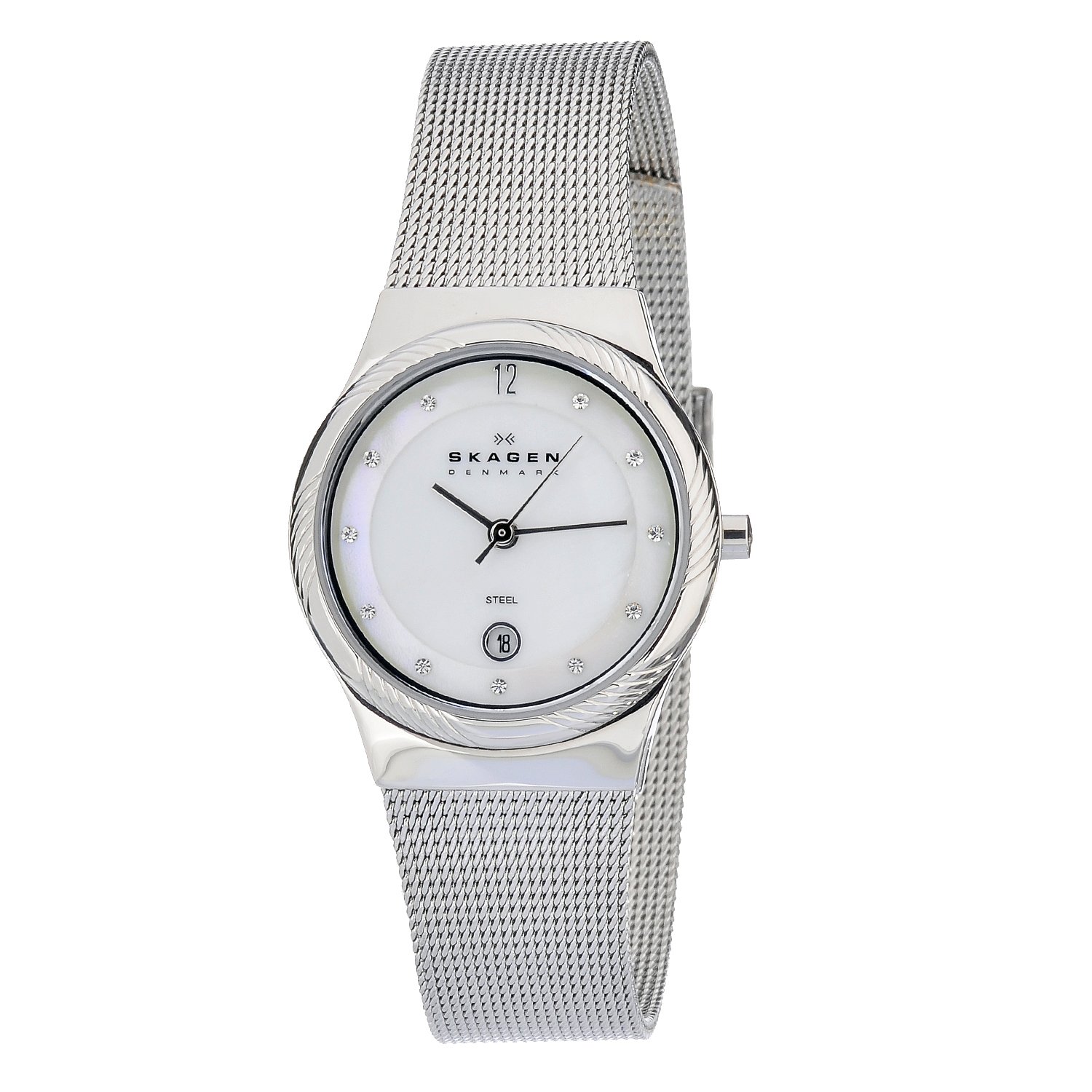 Skagen Women's 880LSSS Skagen Denmark Twisted Topring Stainless Steel Wo Watch at Sears.com