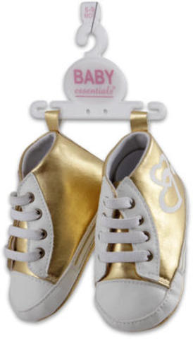 Ddi Baby Shoes High Top Gold With Heart(Pack of 48) at Sears.com