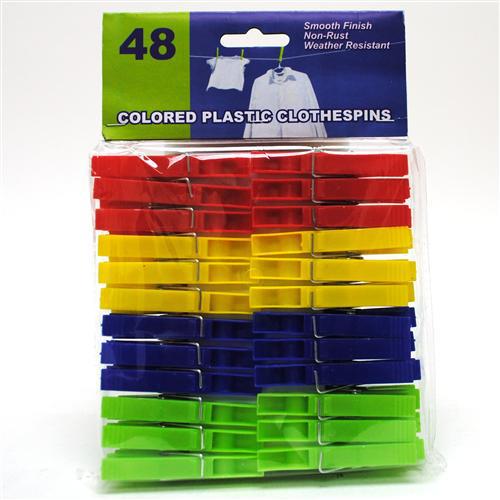 Ddi Plastic Clothespins 5.5 x 5.5 x 1" Assorted Colors(Pack of 48) at Sears.com