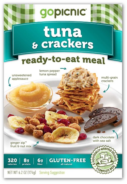 GoPicnic Tuna & Crackers Ready to Eat Meal 6.2 oz(Pack of 6) at Sears.com