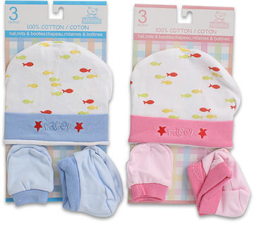 Ddi 3 pc Baby Sleepware Cap MIttIoins Booties(Pack of 48) at Sears.com