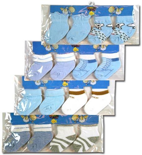 Disney Blue Boy Baby Socks Size 0-6 Months(Pack of 48) at Sears.com