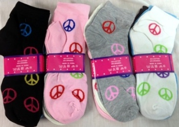 Ddi Wholesae Lady/ Girl/ Woman Peace sign socks(Pack of 120) at Sears.com