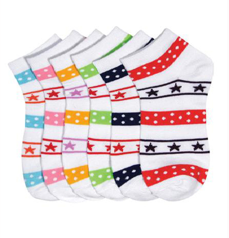 Ddi Ladies Ankle Socks-Mix Design-9-12(Pack of 120) at Sears.com