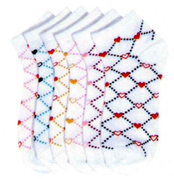 Ddi Ladies Ankle Socks-Lovely Design-9-11(Pack of 120) at Sears.com