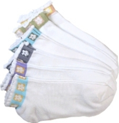 Ddi Ladies Ankle Flower Design Spandex socks(Pack of 120) at Sears.com