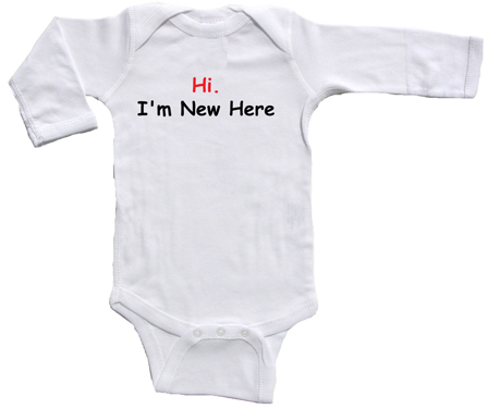 Ddi Hi I'm New Here'' Long Sleeve Baby Creepers(Pack of 36) at Sears.com