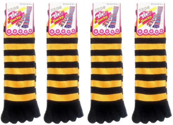 Ddi Women's Striped Toe Socks-Black &Gold(Pack of 120) at Sears.com