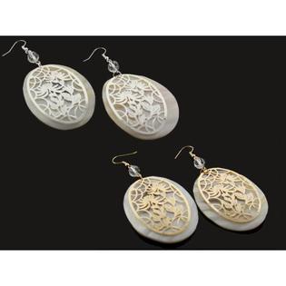 Ddi WholesaleMetal on Shell Earrings Silver(Pack of 3) Ddi WholesaleMetal on Shell Earrings Silver(Pack of 3)
