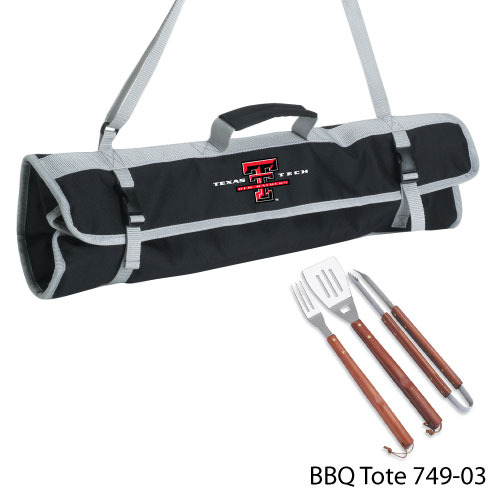 Texas Tech 3 Piece Bbq Tote(pack Of 8)
