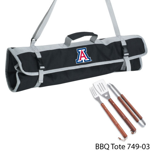 University Of Arizona 3 Piece Bbq Tote(pack Of 8)