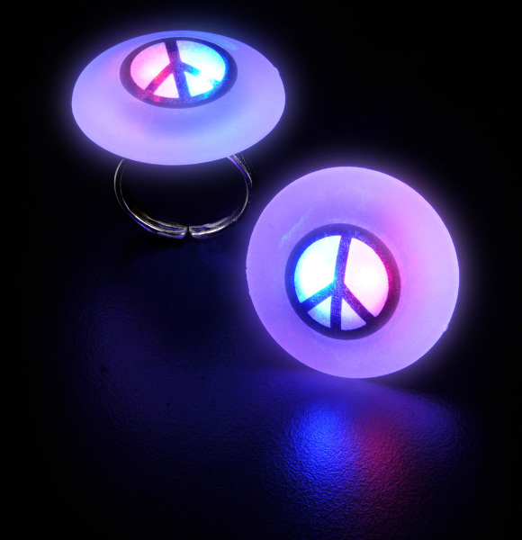 DDI 1" Plastic Peace Sign Flashing Ring(Pack of 36) at Sears.com