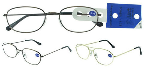 1.75 Power Metal Frame Reading Glasses(pack Of 60)