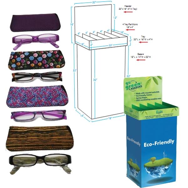 Go Green! Readers 75 Piece Floor Display(pack Of 75)