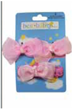Baby Velcro Barrettes & Head Band Set Pink(pack Of 144)