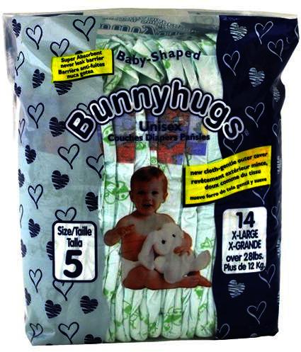 DDI Bunnyhugs XLarge Baby Diapers Sz 5 (Over 28 Lbs)(Pack of 8) at Sears.com