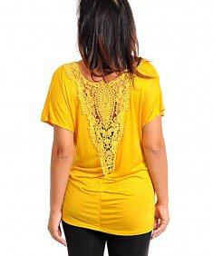Star-Studded Inc 10% OFF!!! Plus Size Lace Back Ruched Top