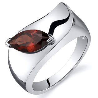 peora Musuem Style Marquise Cut 1.25 carats Garnet Ring in Sterling Silver Available in Sizes 5 to 9 peora Musuem Style Marquise Cut 1.25 carats Garnet Ring in Sterling Silver Available in Sizes 5 to 9