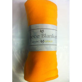Marc Gold Bright Orange 50x60 Fleece Blanket Marc Gold Bright Orange 50x60 Fleece Blanket