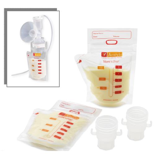 Ameda 17242  Store N Pour Breast Milk Storage Bags  20 ct w  Adapter Getting Started Kit at Sears.com