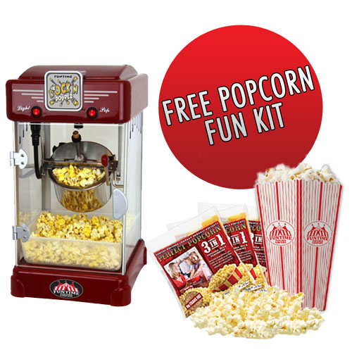 Funtime Rock'N Popper 2.5 oz Popcorn Machine + Popcorn Starter Pack -  FT2518 at Sears.com