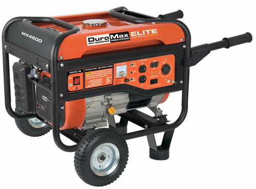 DuroMax Elite 4500 Watt Recoil Start Portable Gas Powered RV Camping Generator MX4500 at Sears.com