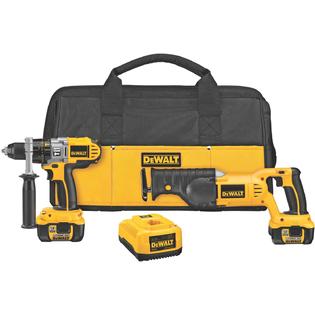 DeWalt DCK271L 18V Lithium Ion Hammer Drill Recip Saw Tool Combo Kit- 18 Volt DeWalt DCK271L 18V Lithium Ion Hammer Drill Recip Saw Tool Combo Kit- 18 Volt