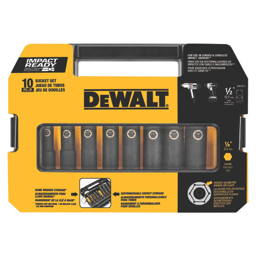DeWALT DW22838 10 Piece 3/8-in Drive Impact Ready Socket Set at Sears.com
