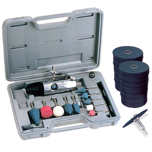 Ingersoll Rand 307K 1/4" Air Straight Mini Die Grinder 10 Grinding Tips - IR307K at Sears.com