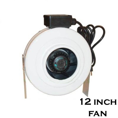 DL Wholesale 12" High Output 969 CFM In-line Duct Exhaust Fan For Air Scrubber Filter at Sears.com