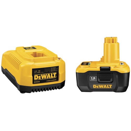 DeWALT 18V Lithium Ion Cordless Tool Battery Pack & Charger - DC9180 DC9310 at Sears.com