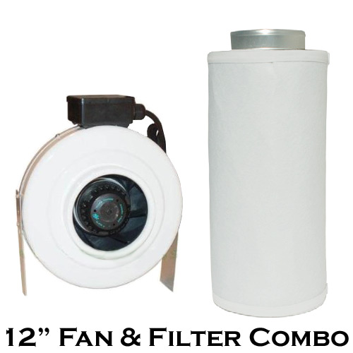 DL Wholesale Gro1 12" 969 CFM In-line Duct Exhaust Fan & Funk Filter Carbon Air Scrubber at Sears.com