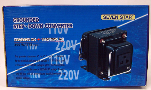 Seven Star Grounded Step-Down Power Converter Transformer 220/120V