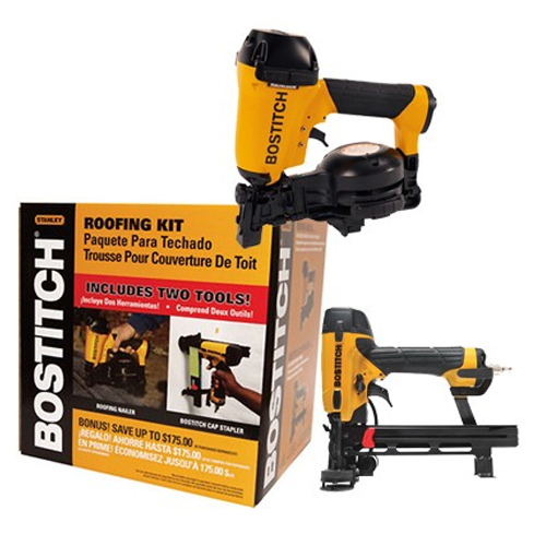 Stanley Bostitch ROOFKIT2 1-3/4-in Roofing Nailer and 18 Gauge Cap Stapler Combo Kit at Sears.com