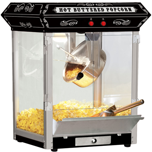 FunTime 4oz Black Bar Table Top Popcorn Popper Maker Machine - FT421BK at Sears.com