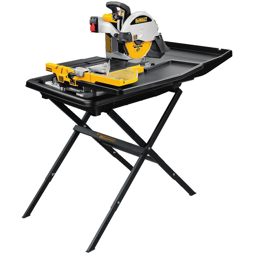 DeWALT D24000S 10" Wet Tile Stone Slate Saw + Portable Stand D24000 at Sears.com