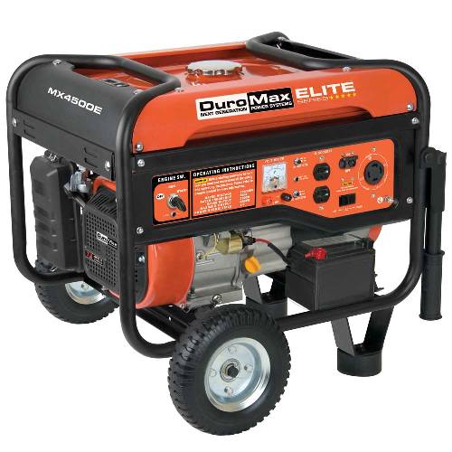 DuroMax Elite 4500 Watt Electric Start Portable Gas Powered RV Camping Generator MX4500E at Sears.com