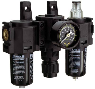 Ingersoll Rand C121-820 1/4" Filter Regulator Lubricator Combo Unit + Gauge at Sears.com