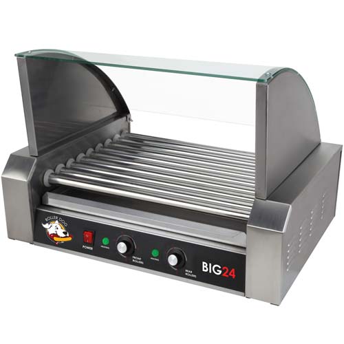 ROLLER-DOG Roller Dog Commercial 24 Hot Dog 9 Roller Grill Cooker Machine - RDB24SS-KIT at Sears.com