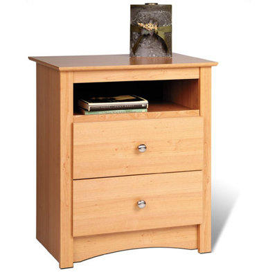 Prepac Maple Sonoma 2 Drawer Tall Nightstand at Sears.com