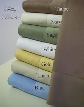sheetsnthings Rayon from BAMBOO Sheet Set Solid Ivory - Queen 100% bamboo Sheet Set at Sears.com