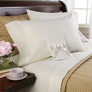 sheetsnthings 8PC Solid Ivory 300 thread count California King bed in a bag includes: sheet set+duvet cover set+ down alternative comforter at Sears.com