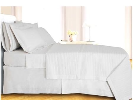 sheetsnthings King Size 400 Thread count WHITE Coverlet Set Including Matching Shams 100% Egyptian Cotton at Sears.com