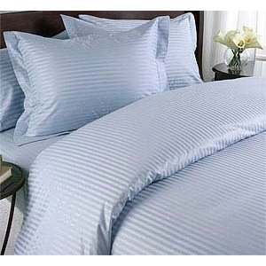sheetsnthings Wrinkle-Free Damask Stripes Blue Full/Queen 3 PC Duvet Cover set By Royal Hotel Collection, 95 GSM, 100% Microfiber at Sears.com
