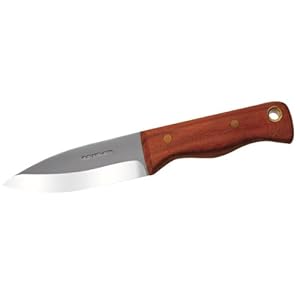 Condor Tool and Knife Mini Bushlore 3-Inch Drop Point Blade, Walnut Handle, Black Leather Sheath at Sears.com